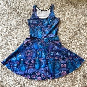 BlackMilk Midnight Owl Skater Dress size XS